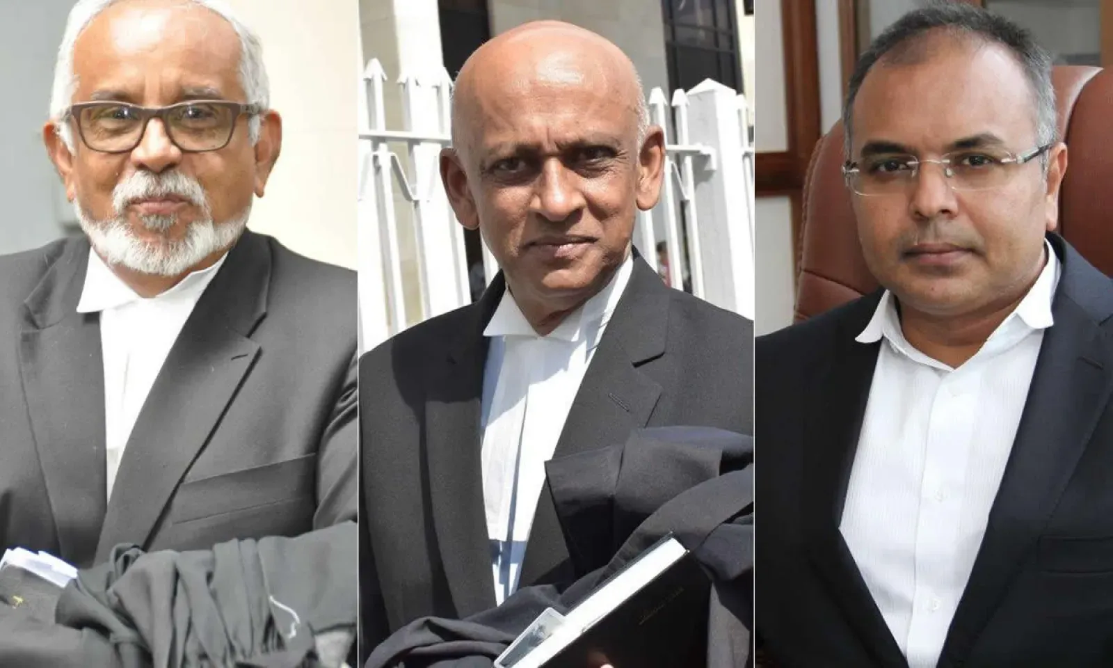 Me Rex Stephen, Me Raouf Gulbul et Me Sanjeev Teeluckdharry.