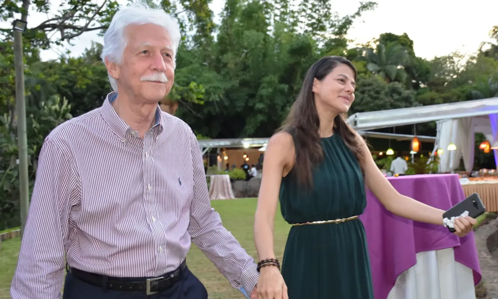 Paul Bérenger et sa fille Joanna.
