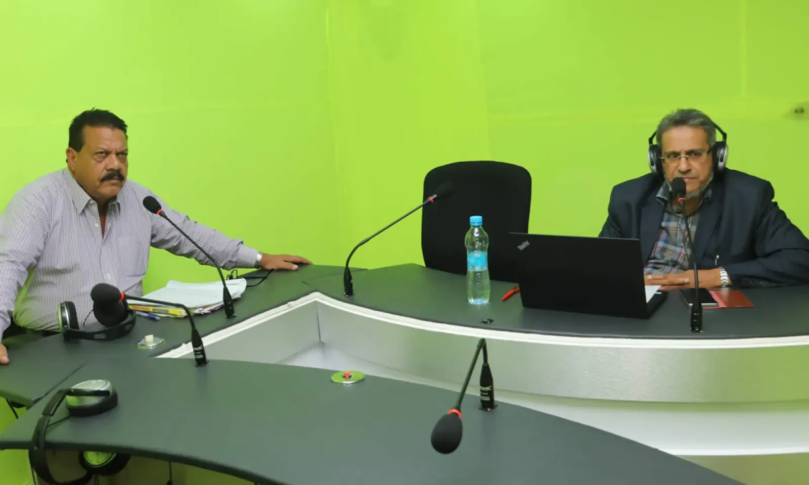 Gilbert Bablee et Isoop Abdool.