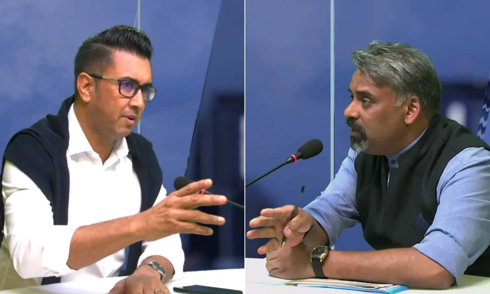 Shakeel Mohamed et Maneesh Gobin.