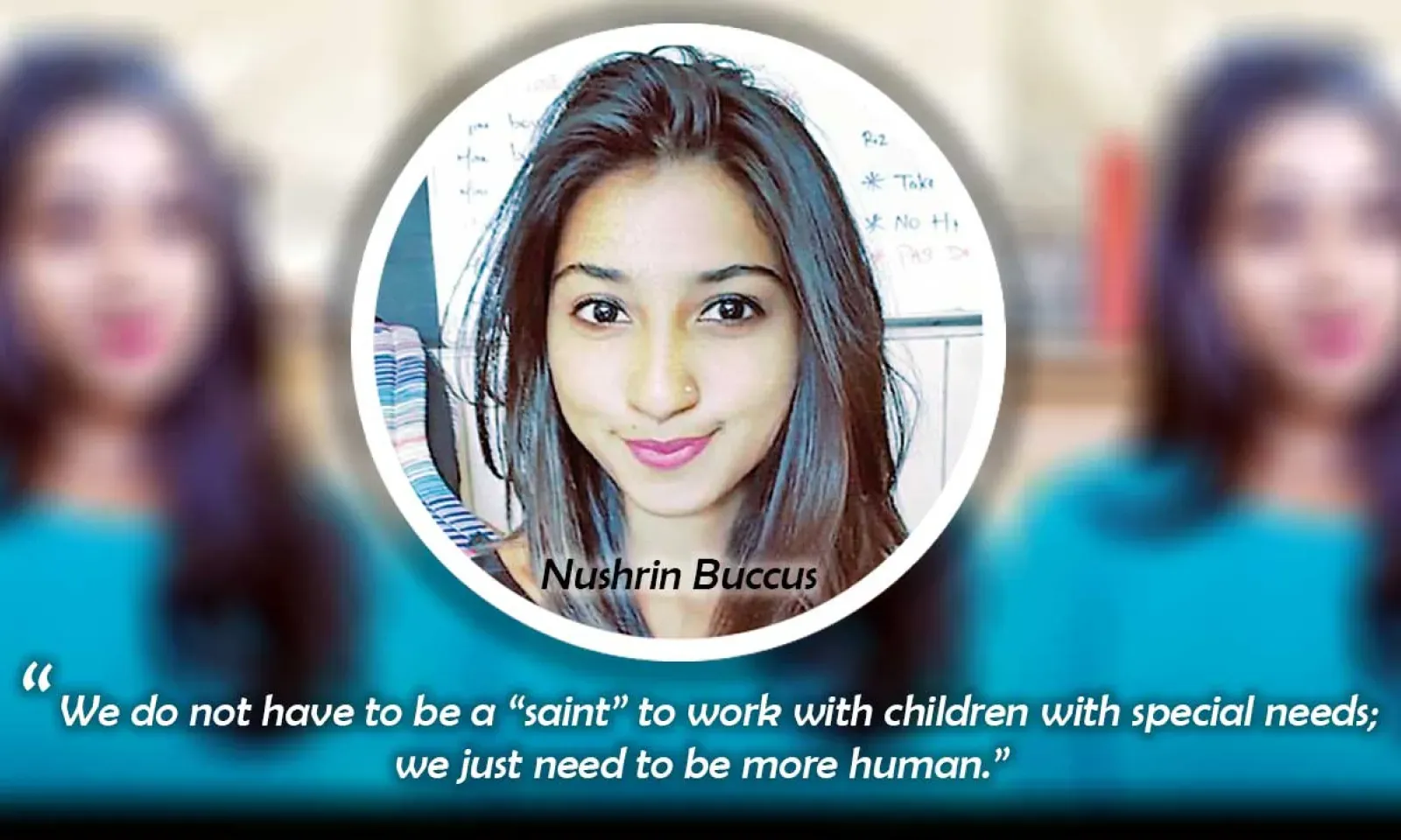 Nushrin Buccus: “Encourage disabled children to follow their dreams”