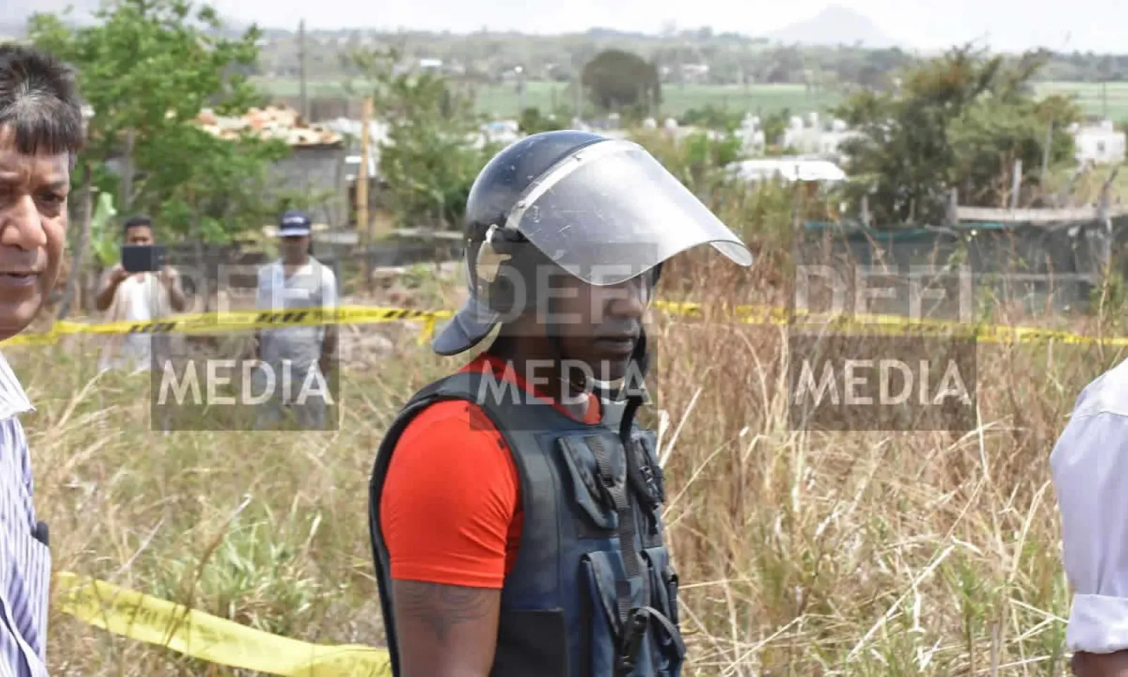 Sachin Tetree a participé à une reconstitution des faits à Petite-Rivière lundi