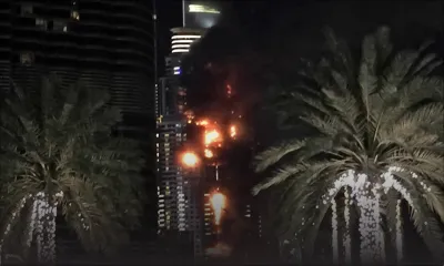 Dubaï: énorme incendie dans une tour