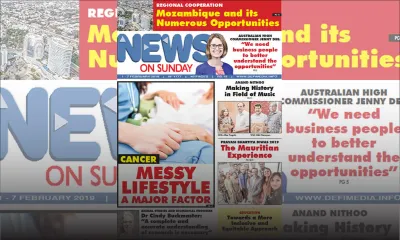 Voici la Une du News on Sunday de ce vendredi 01 Février 2019