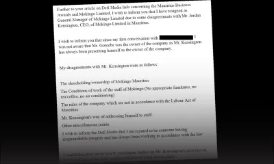 Mauritius Business Awards : Maxime Chérubin quitte Mokingo MBA Ltd 
