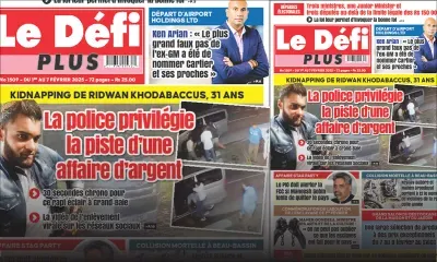 Voici la Une du Défi Plus de ce Samedi 01 Février 2025
