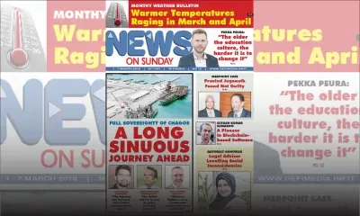 Voici la Une du News on Sunday de ce Vendredi 01 Mars 2019