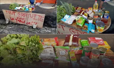 Bonne-Terre - Distribution de nourriture avec un humour mordant : «Tou gratui, a par latab la»