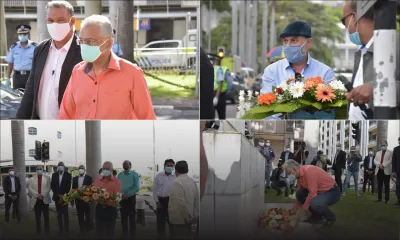 Fête du Travail : dépôt de gerbes à la Place d’Armes par les membres du gouvernement