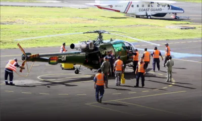 Un pilote utilise l’hélicoptère Chetak pour aller récupérer ses clés de voiture 