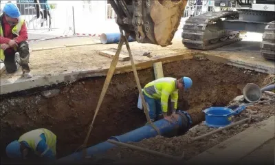 Fourniture d’eau interrompue : deux tuyaux cassés par accident à la rue Vandermeersch