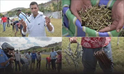 [En images] Champ-de-Mars : des barres de fer et d'autres «pièges» découverts sur la piste 