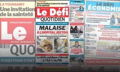 Voici la une du Défi Quotidien de ce Mercredi 01 Novembre 2023