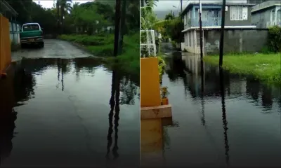 À Pailles : l’accumulation d’eau submerge une famille 