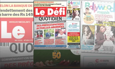 Voici la une du Défi Quotidien de ce jeudi 02 Février 2023