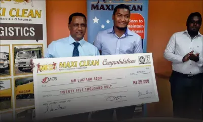 Il est devenu un exemple à suivre : la compagnie Maxiclean récompense le lauréat Azor