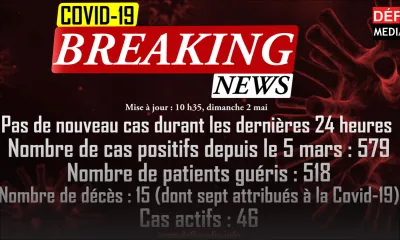 Covid-19 : aucun nouveau cas durant les dernières 24 heures