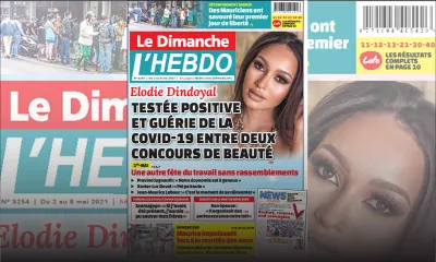 Voici la Une de Le Dimanche/L'Hebdo de ce dimanche 02 mai 2021