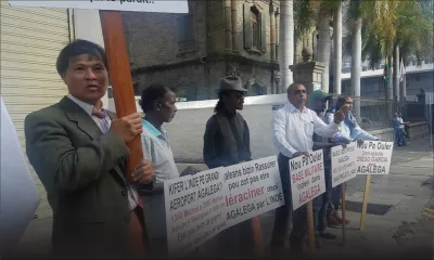 Agalega : le Mouvement Anti-Dynastie manifeste à Port-Louis