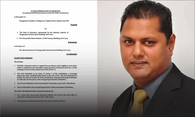 Renvoi des municipales : Rajen Valayden s’en remet à la Cour Suprême