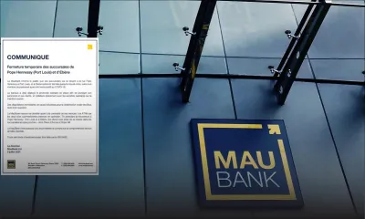 Covid-19 : MauBank de Pope-Hennessy (Port-Louis) et Ébène fermées jusqu’à nouvel ordre