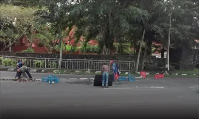 À Phoenix : des caisses de bière tombent sur la route