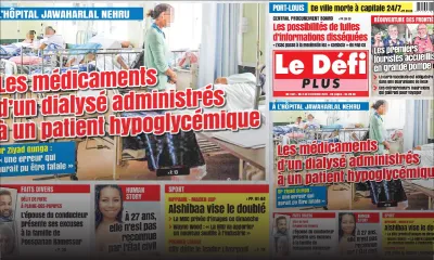 Voici la Une du Défi Plus de ce samedi 02 Octobre 2021