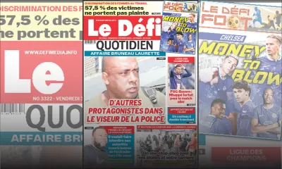 Voici la une du Défi Quotidien de ce vendredi 03 Février 2023