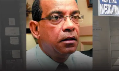 Arunasalom aux Casernes centrales pour l’examen de son ordinateur portable