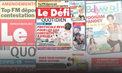 Voici la une du Défi Quotidien de ce jeudi 03 mars 2022