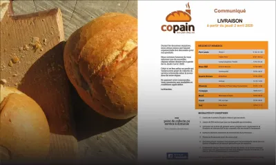 Copain livre le pain