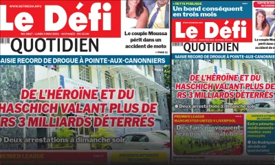 Voici la Une du Défi Quotidien de ce lundi 03 mai 2021