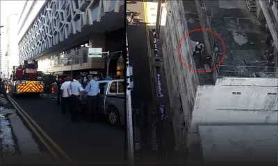 Port-Louis : un homme tente de se jeter du haut d'un immeuble