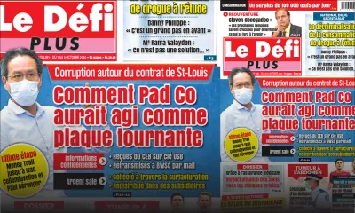 Voici la Une du Defi Plus de ce samedi 03 octobre 2020