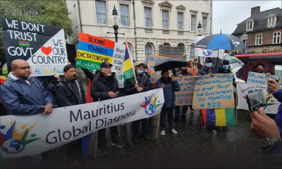 La diaspora mauricienne manifeste à Londres 
