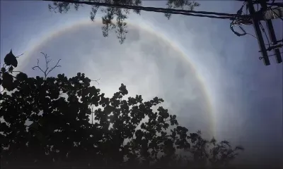 Magnifique halo autour du soleil