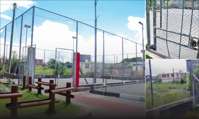 La Source, Quatre-Bornes: un terrain de volley transformé en terrain de foot