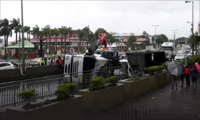 Un poids-lourd se renverse : fin tragique pour un habitant de Britannia 