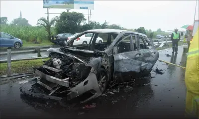 Mercedes en flammes sur l’autoroute du Sud : l’inaction de certains automobilistes décriée sur la Toile