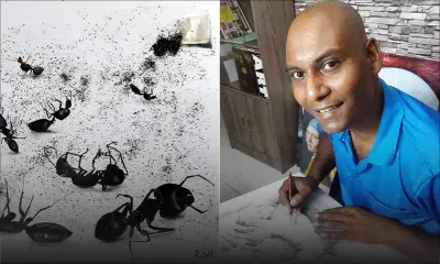 Ravi Beekharry : à coups de pinceaux !