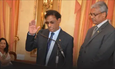 Barlen Vyapoory démissionne de son poste de président de la République par intérim