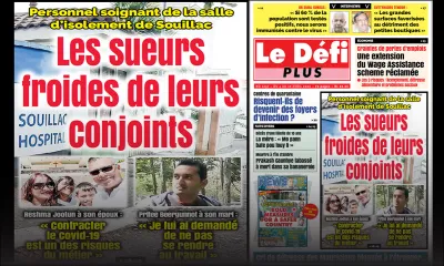 Voici la Une du Défi Plus de ce samedi 04 avril 2020