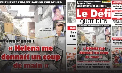 Voici la Une du Défi Quotidien de ce vendredi 04 mai