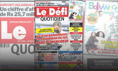 Voici la une du Défi Quotidien de ce Mercredi 03 Mai 2023