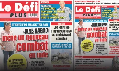 Voici la Une du Défi Plus de ce Samedi 04 Mai 2024