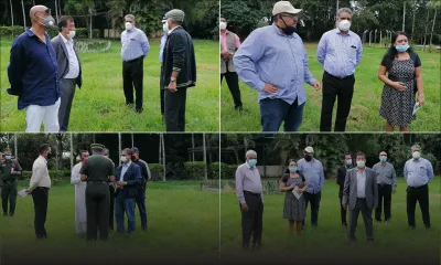 [En Images] Décès de SAJ : Visite ce matin au Jardin de Pamplemousses pour identifier le lieu de crémation