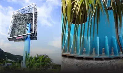 Structure indésirable en zone résidentielle : un billboard menace la sécurité d’une maison