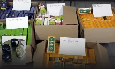 Trèfles : 431 boîtes de thé saisies chez un trafiquant de drogue 