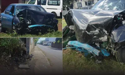 Naim Meerun, 21 ans, meurt au volant en percutant un mur