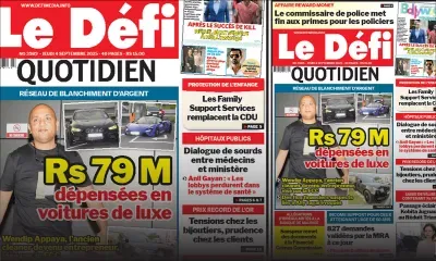 Voici la une du Défi Quotidien de ce Jeudi 04 Septembre 2025